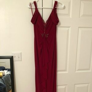 Sexy scarlet formal dress